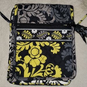 Vera Bradley Barouque Mini Hipster Black Grey White